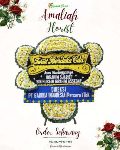 Papan Bunga Duka di Kebonrowopucang