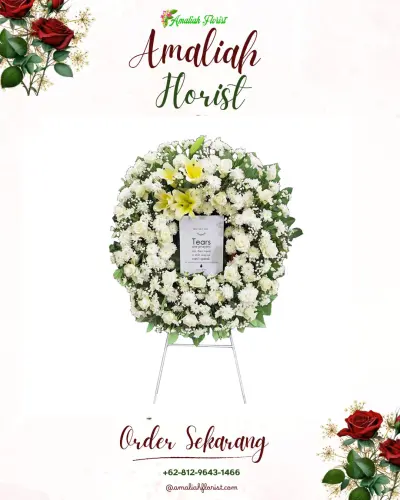 Krans Bunga Duka Cita di Kebonrowopucang